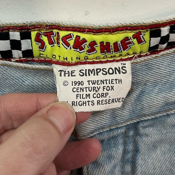 Vintage Stickshift Jou Jou Bart Simpson Jeans - Picture 7 of 13